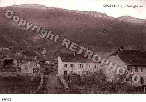 Ville de CROZET, carte postale ancienne