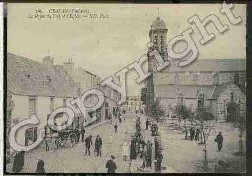 Ville de CROZON, carte postale ancienne