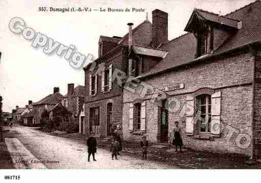 Ville de DOMAGNE, carte postale ancienne