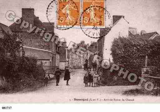 Ville de DOMAGNE, carte postale ancienne