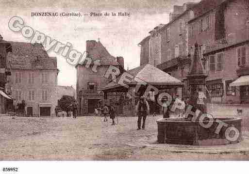 Ville de DONZENAC, carte postale ancienne