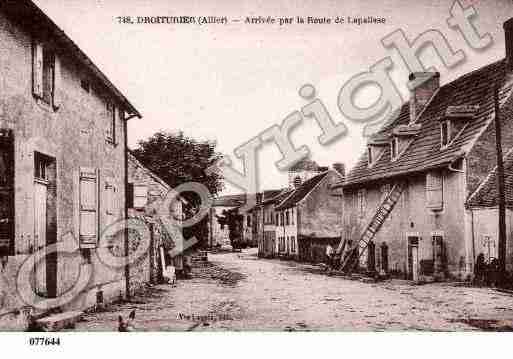 Ville de DROITURIER, carte postale ancienne