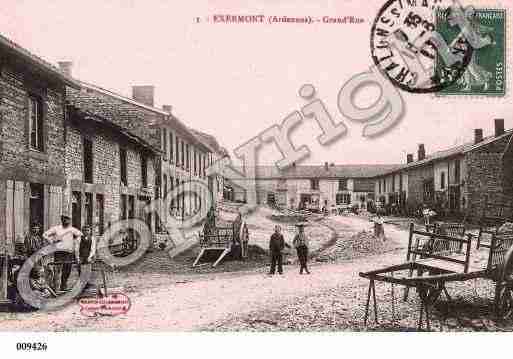 Ville de EXERMONT, carte postale ancienne