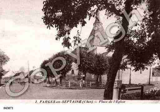 Ville de FARGESENSEPTAINE, carte postale ancienne