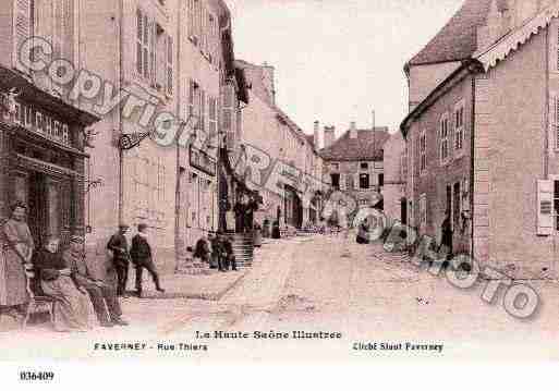 Ville de FAVERNEY, carte postale ancienne