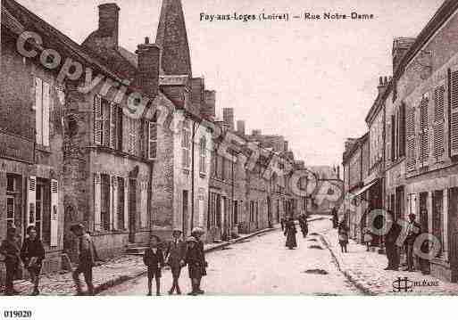 Ville de FAYAUXLOGES, carte postale ancienne