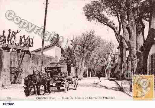 Ville de FREJUS, carte postale ancienne