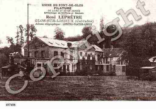 Ville de GLOS, carte postale ancienne