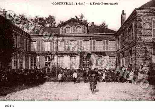 Ville de GODERVILLE, carte postale ancienne