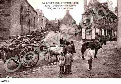 Ville de GUEMENESURSCORFF, carte postale ancienne