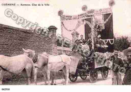 Ville de GUEMENESURSCORFF, carte postale ancienne