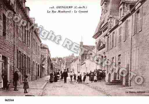 Ville de GUINGAMP, carte postale ancienne