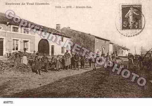 Ville de GYE, carte postale ancienne