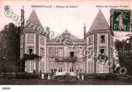 Ville de HERMONVILLE, carte postale ancienne