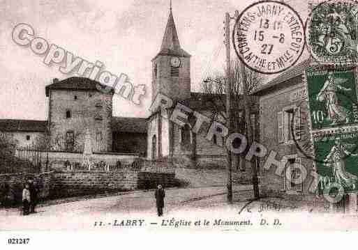 Ville de LABRY, carte postale ancienne