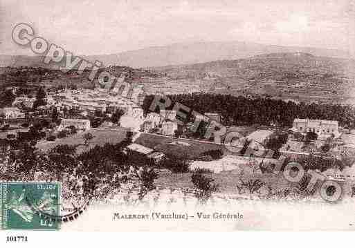 Ville de MALEMORTDUCOMTAT, carte postale ancienne