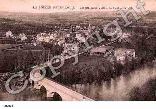 Ville de MALZIEUVILLE(LE), carte postale ancienne