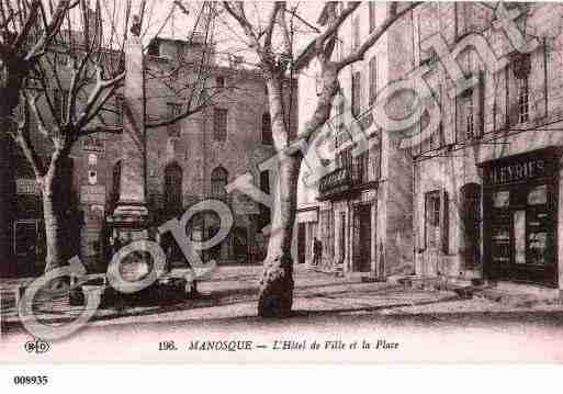 Ville de MANOSQUE, carte postale ancienne