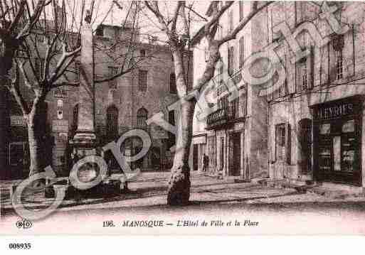 Ville de MANOSQUE, carte postale ancienne