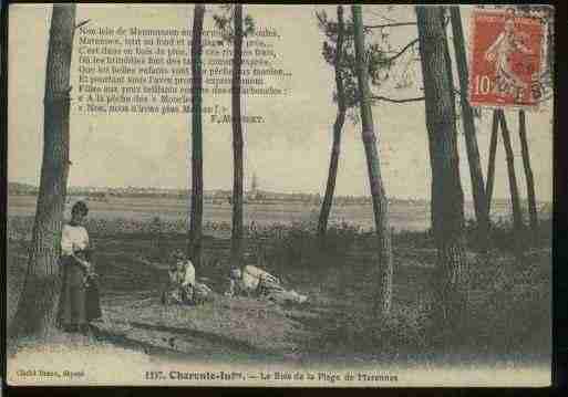 Ville de MARENNES, carte postale ancienne