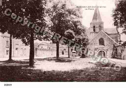 Ville de MARIGNYBRIZAY, carte postale ancienne