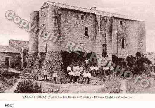 Ville de MARIGNYBRIZAY, carte postale ancienne