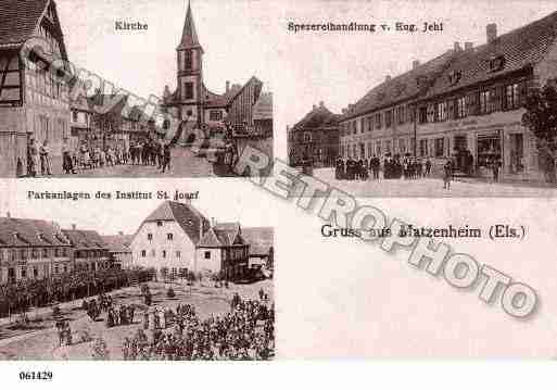 Ville de MATZENHEIM, carte postale ancienne