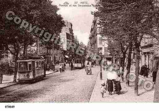 Ville de METZ, carte postale ancienne