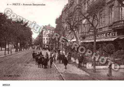 Ville de METZ, carte postale ancienne