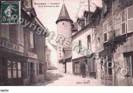 Ville de MEYMAC, carte postale ancienne