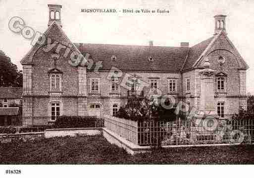 Ville de MIGNOVILLARD, carte postale ancienne  Ville de MIGNOVILLARD, carte postale ancienne