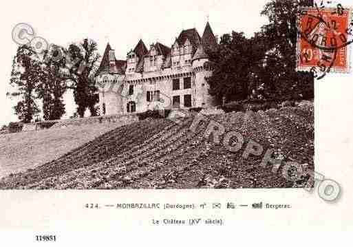 Ville de MONBAZILLAC, carte postale ancienne