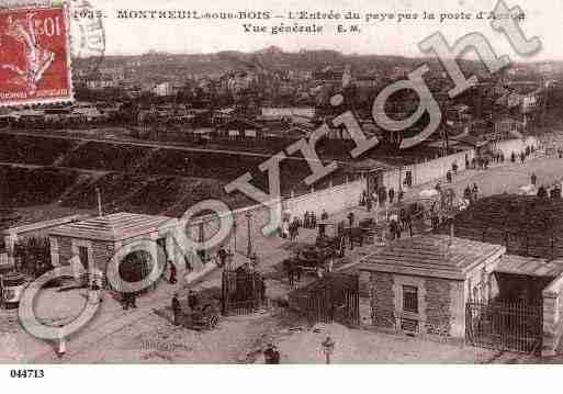 Ville de MONTREUIL, carte postale ancienne