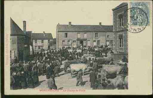 Ville de MONTSAUCHE, carte postale ancienne