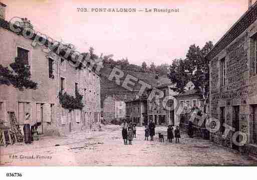 Ville de PONTSALOMON, carte postale ancienne