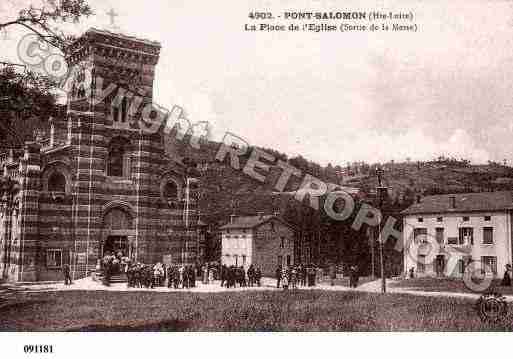 Ville de PONTSALOMON, carte postale ancienne