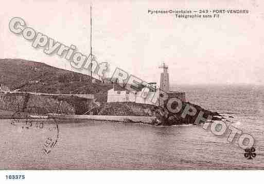 Ville de PORTVENDRES, carte postale ancienne