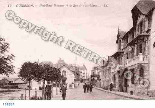 Ville de QUIBERON, carte postale ancienne