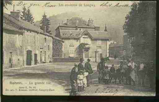 Ville de REHON, carte postale ancienne