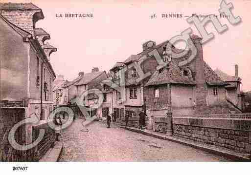 Ville de RENNES, carte postale ancienne