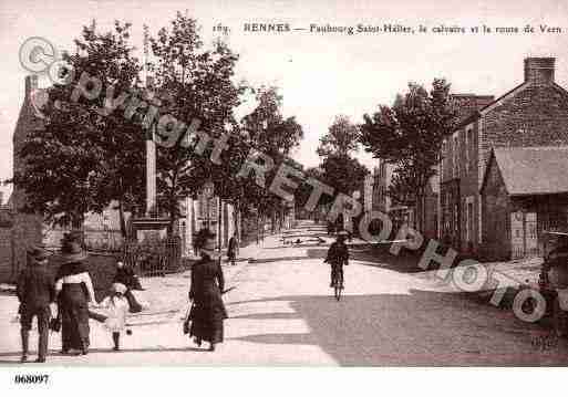 Ville de RENNES, carte postale ancienne