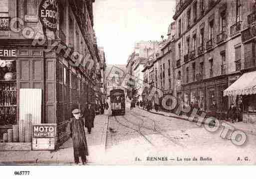 Ville de RENNES, carte postale ancienne