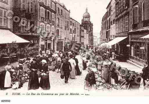 Ville de RIOM, carte postale ancienne