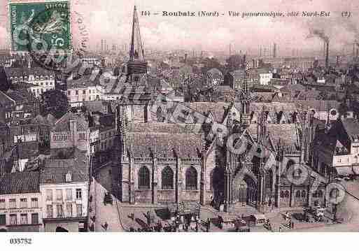 Ville de ROUBAIX, carte postale ancienne Ville de ROUBAIX, carte postale ancienne