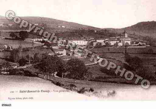 Ville de SAINTBONNETLETRONCY, carte postale ancienne