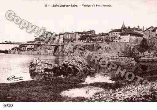 Ville de SAINTJUSTSAINTRAMBERT, carte postale ancienne