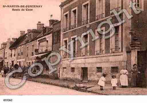 Ville de SAINTMARTINDEFONTENAY, carte postale ancienne