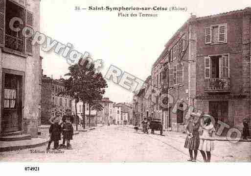 Ville de SAINTSYMPHORIENSURCOISE, carte postale ancienne