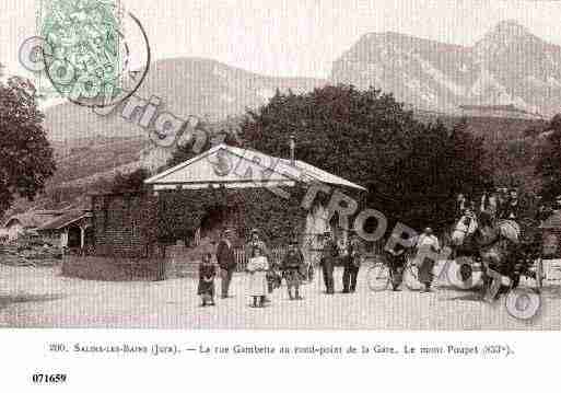 Ville de SALINSLESBAINS, carte postale ancienne