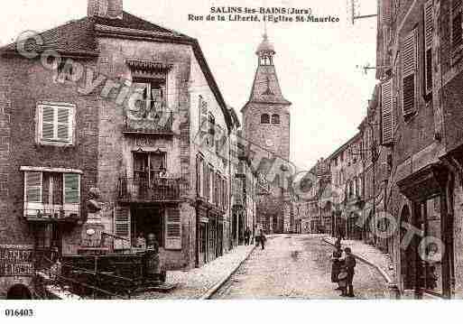 Ville de SALINSLESBAINS, carte postale ancienne